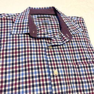 Men's Slim Fit Plaid Long Sleeve Button-Down Shirt by Van Heusen